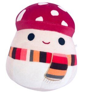 7" Squishmallows Malcolm the Mushroom with scarf" Stuffed Plush